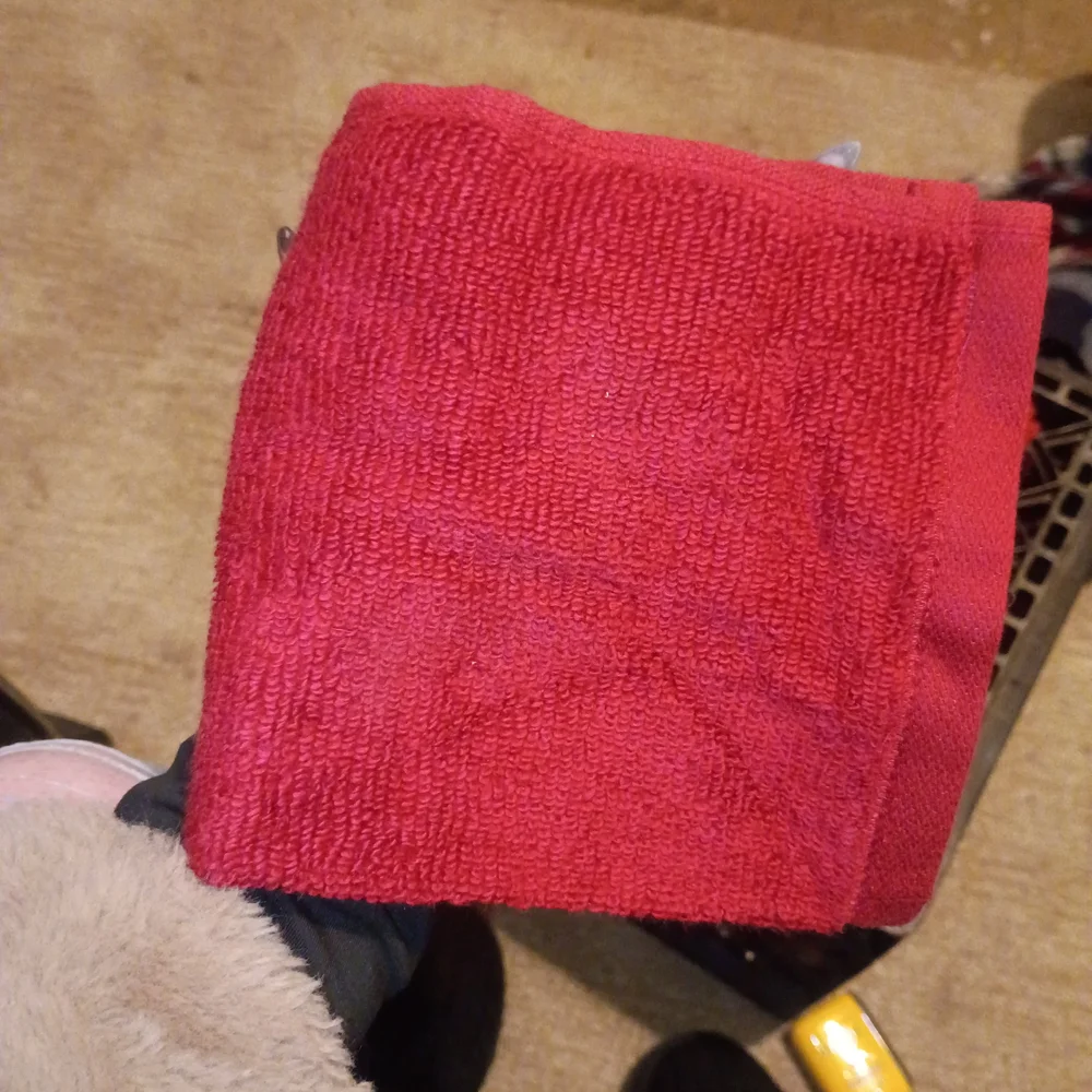 Mainstays Blue, Red, and Green Hand Towels
